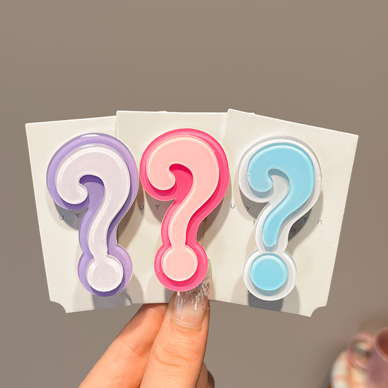 4Pcs Cute Question Mark Acryli - Y2K Tech Accessories のレビューと価格