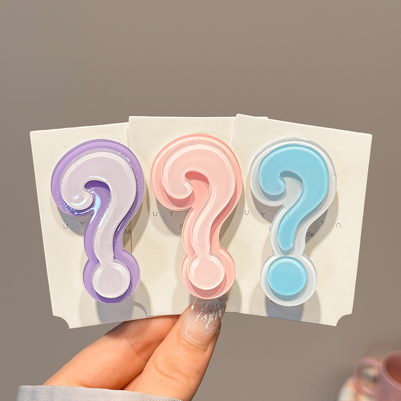 4Pcs Cute Question Mark Acryli - Y2K Tech Accessories のレビューと価格