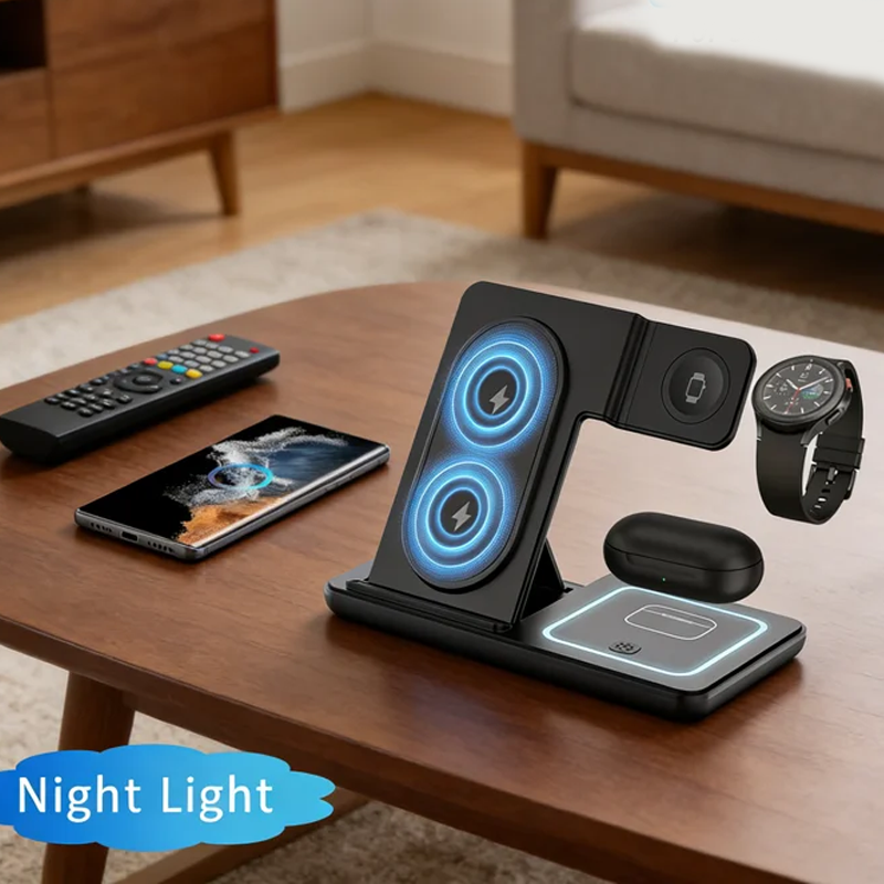 3 In 1 Foldable Wireless Charg - Wireless Charger 3 In 1 のレビューと価格