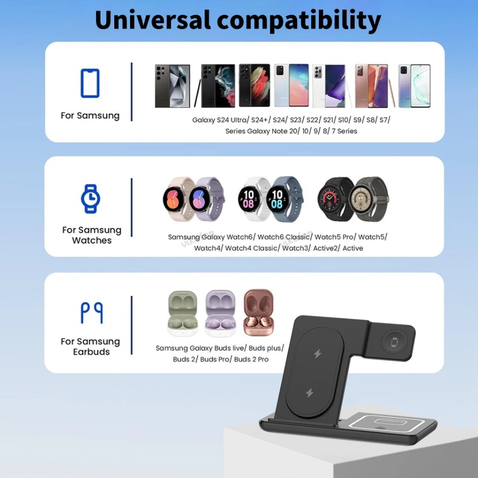 3 In 1 Foldable Wireless Charg - Wireless Charger 3 In 1 のレビューと価格