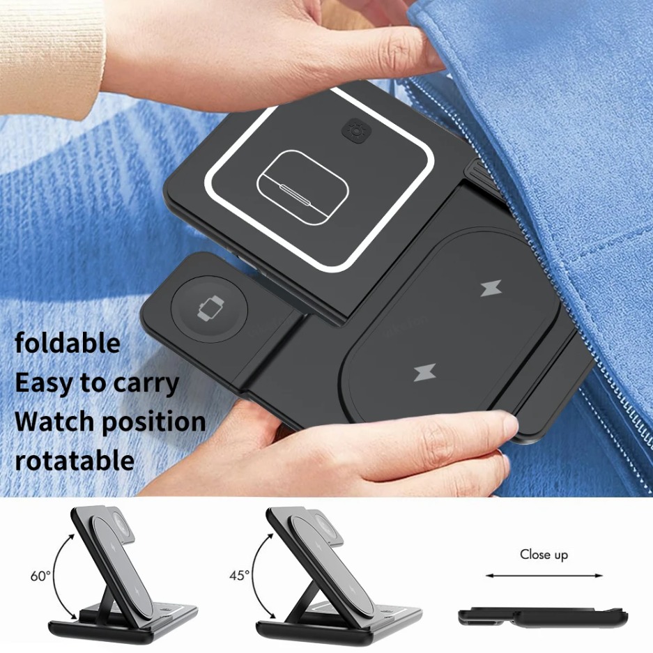 3 In 1 Foldable Wireless Charg - Wireless Charger 3 In 1 のレビューと価格