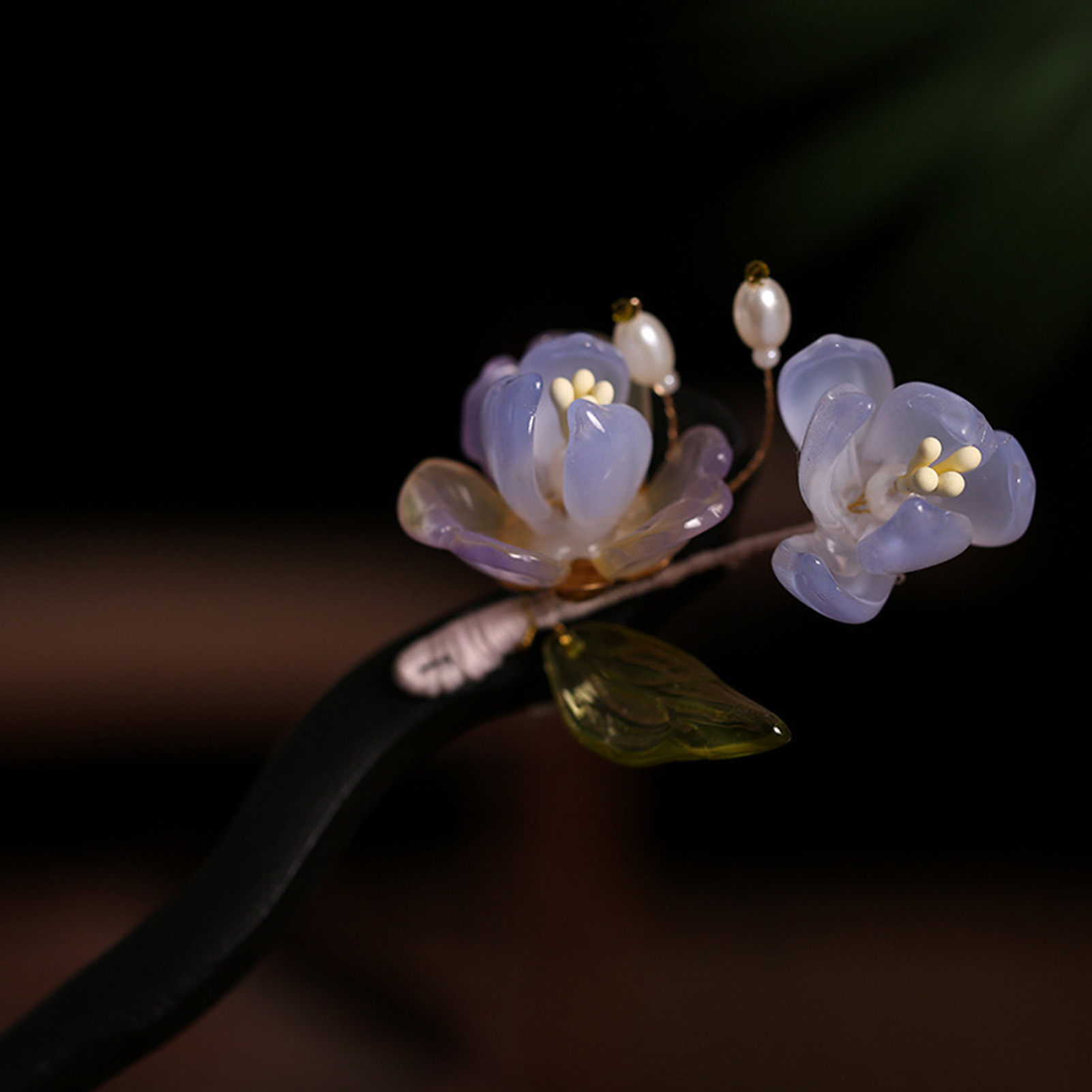 Vintage Wooden Flower Hairpin  - Tech Accessories For Women のレビューと価格
